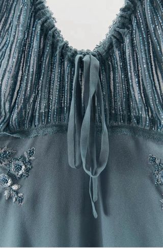 VESTIDO BORDADOS LENTEJUELAS ABALORIOS ZARA