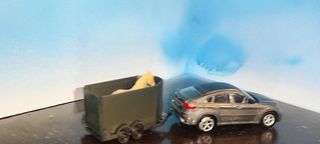 Remolque para un caballo escala H0