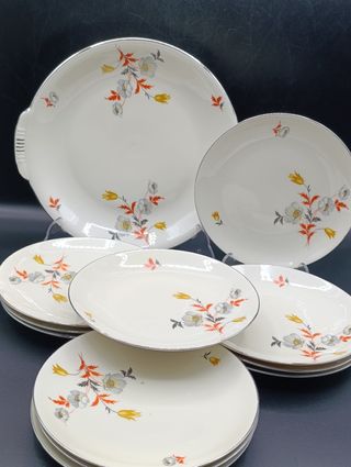 Juego de postre porcelana Bavaria