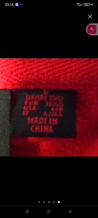 Sudadera roja Stranger Things Talla S