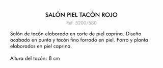 Salones piel rojos de Uterqüe