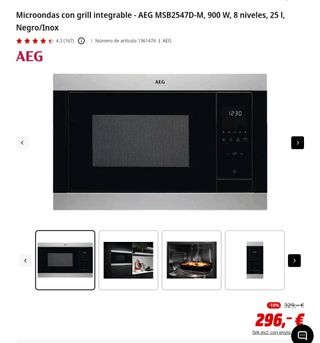 Microondas AEG NUEVO EN SU CAJA negociable