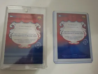 Cartas Firmadas Originales Michael Laudrup-Koeman