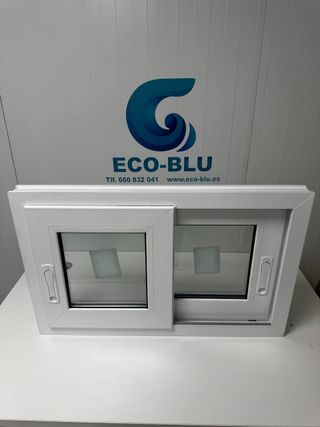 Ventana PVC Baño 700x700 Oscilobatiente Mate