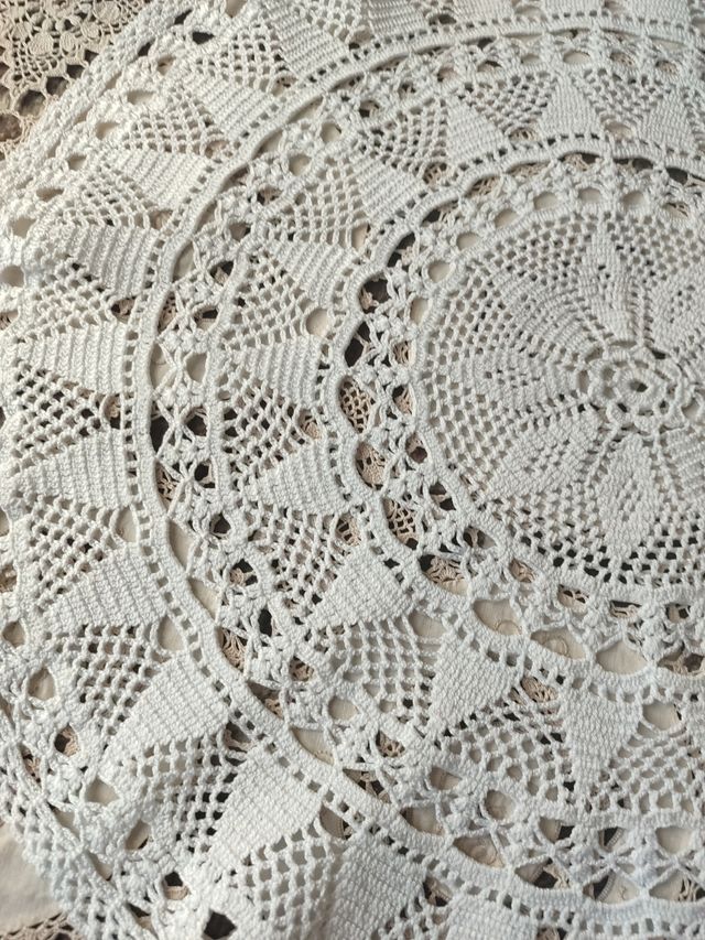 tapete de crochet em tecido de crochet