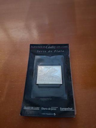 Sellos de plata de 1, 2 peseta serie 1