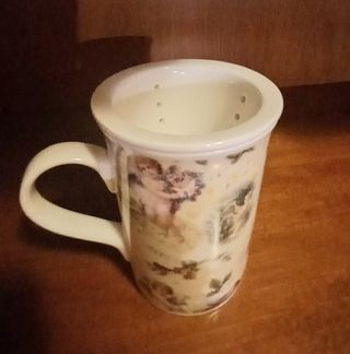 Tazza infusore porcellana
