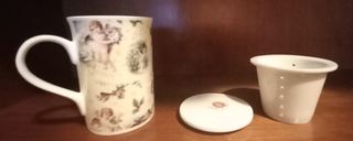 Tazza infusore porcellana