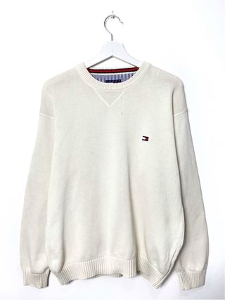 Jersey Tommy Hilfiger Clásico Blanco Oversize