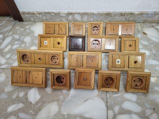 Mecanismos luz EDE madera