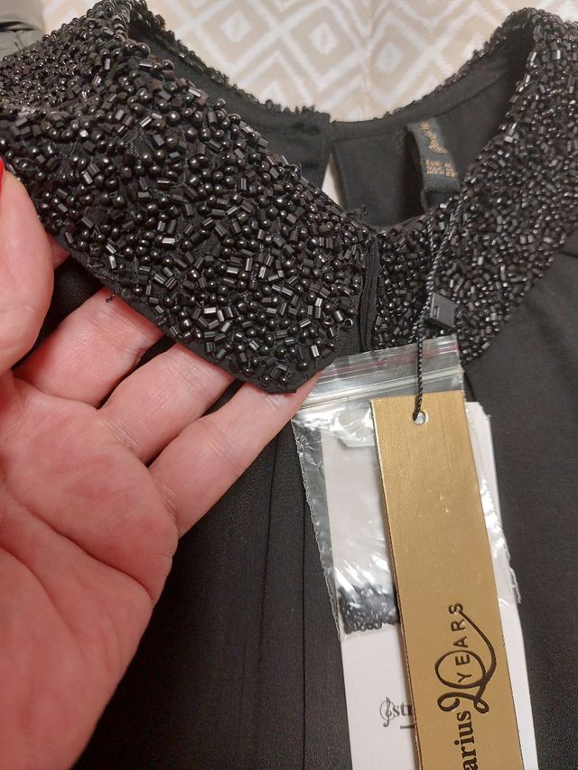 Top cuello abalorios Stradivariud