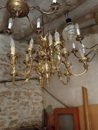 Juego de lámparas de techo antiguas