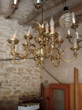 Juego de lámparas de techo antiguas