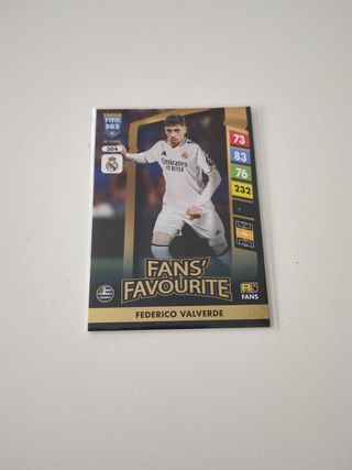 Carta #304 Valverde Panini FIFA 365 fans