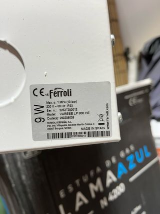 Radiador de agua baja temperatura Ferroli