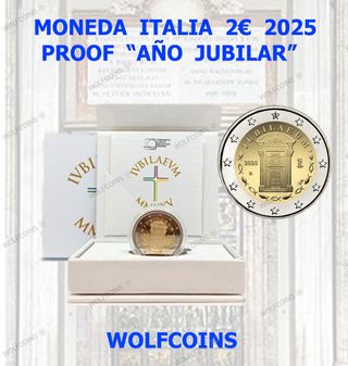 🇮🇹 ITALIA PROOF MONEDA 2€ "AÑO JUBILAR" 2025