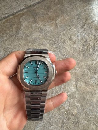 Seiko mod Nautilus "Tiffany blue"