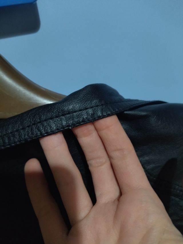 Giacca nera Miss Luma taglia L giacca ecopelle gia