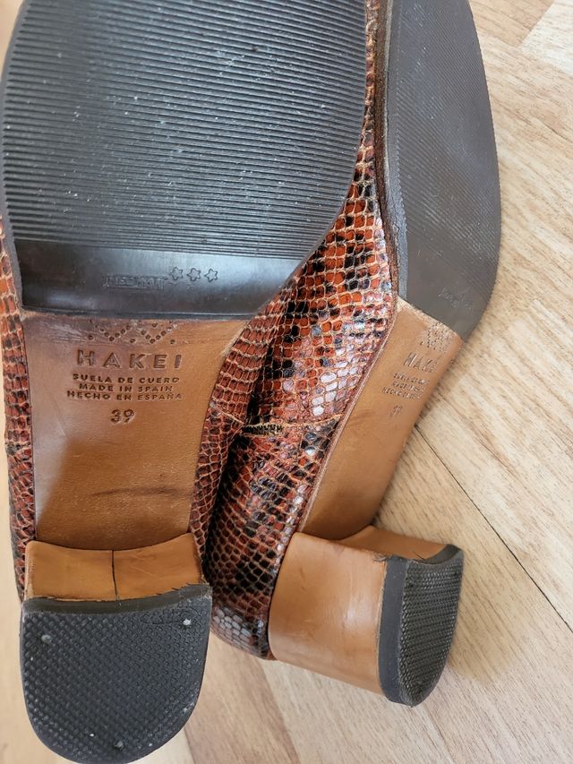 Botines piel animal print