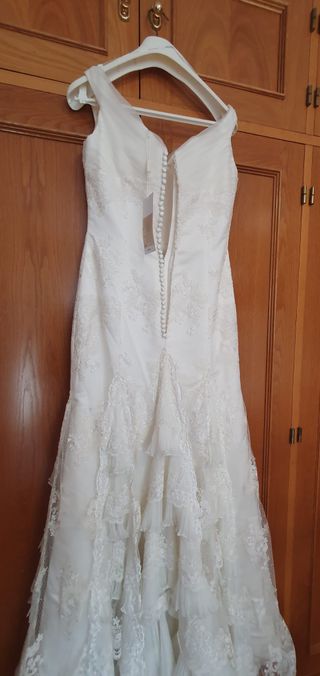 Vestido de novia (sin estrenar) - Talla 44/12