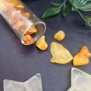 Pack Ámbar Baltico y 2 estrellas Cuarzo citrino