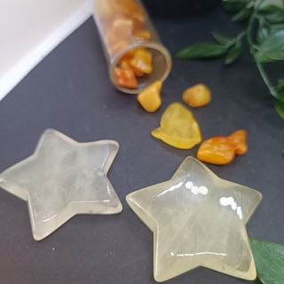 Pack Ámbar Baltico y 2 estrellas Cuarzo citrino