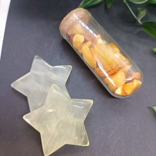 Pack Ámbar Baltico y 2 estrellas Cuarzo citrino