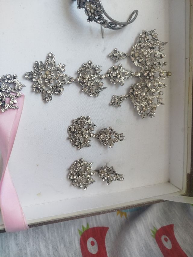 Aderezo fallera adulta plata