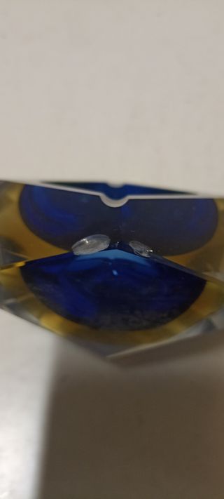 Murano blu giallo e bianco medio