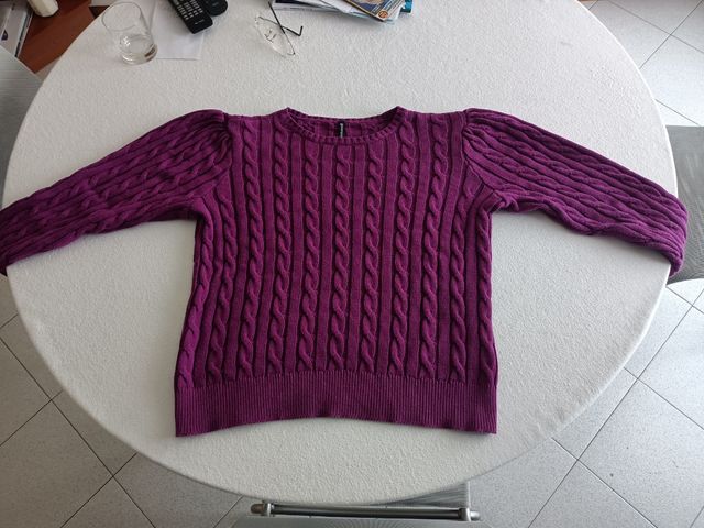 Pullover girocollo maniche lunghe