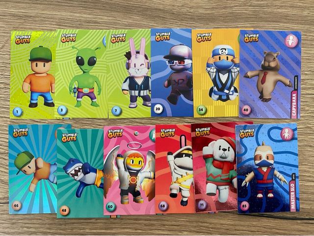 24 CROMOS STUMBLE GUYS SIN REPETIR