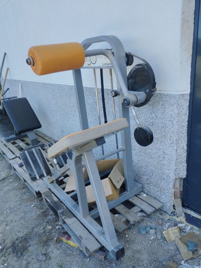 Maquina gimnasio lumbares