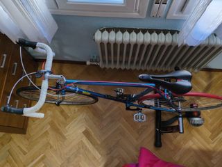 Bicicleta Razesa acero talla 56 y rodillo Elite 