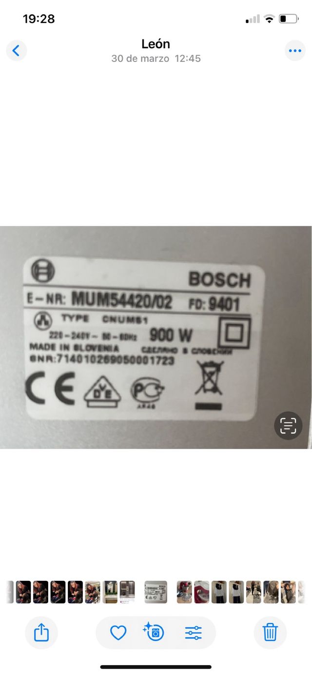 Batidora licuadora Bosch