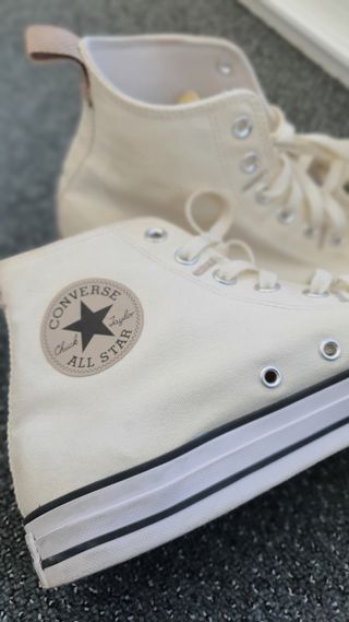 Converse All Star color crema talla 44 unisex