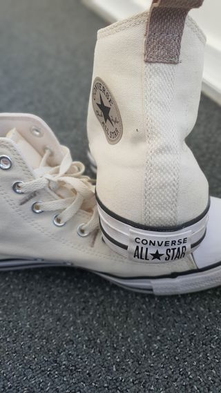 Converse All Star color crema talla 44 unisex