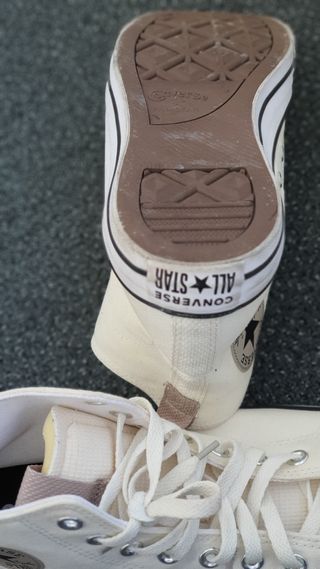 Converse All Star color crema talla 44 unisex