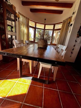 Mesa artesanal madera Pino Oregón de 10 años