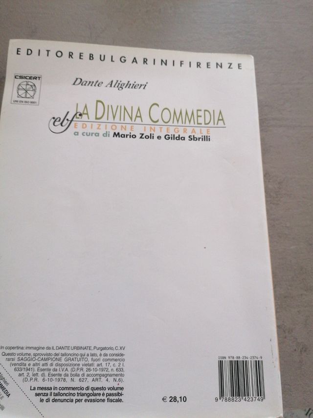 Divina Commedia. Ediz. Integrale