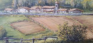 CUADRO AL ÓLEO POR EL PINTOR CÁNTABRO CHEQUE