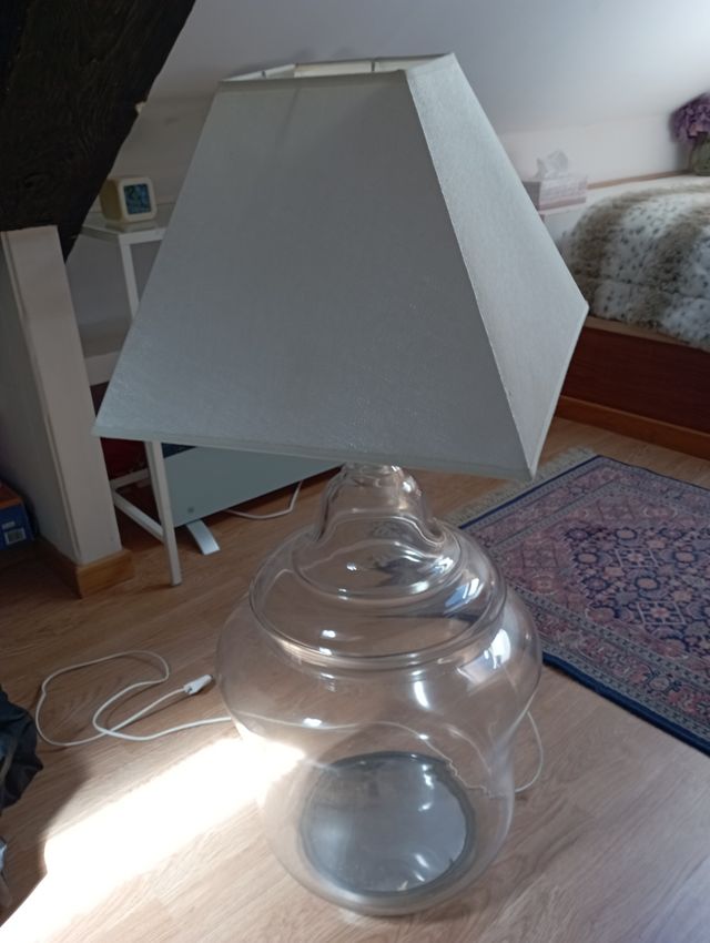 Lampara de Cristal. Antigüedad.