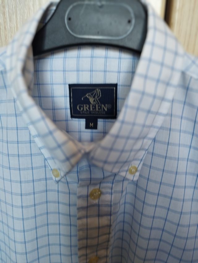 Camisa hombre manga corta.T.M.