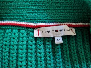 Cardigan Verde Donna Tommy Hilfiger Taglia XS