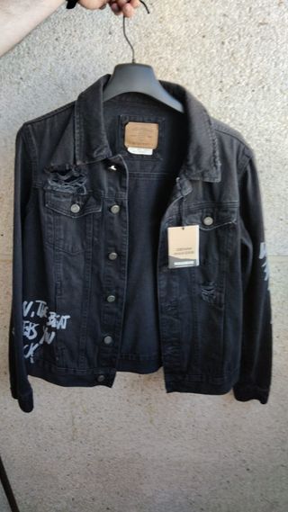 Chaqueta vaquera negra
