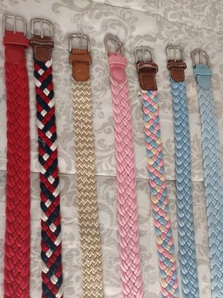 Lote 6 cinturones niño