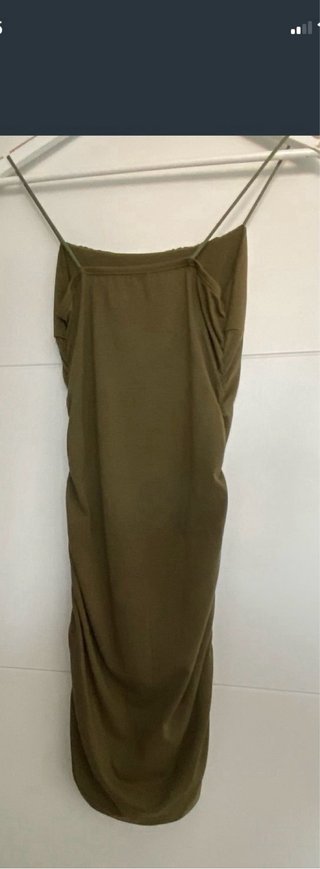Vestido fiesta verde corto talla XS