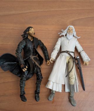 Action figure Signore degli anelli Gandalf Aragorn