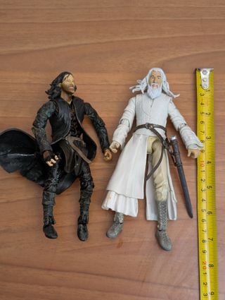 Action figure Signore degli anelli Gandalf Aragorn