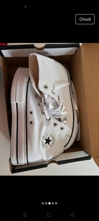 Converse platform alte come da foto