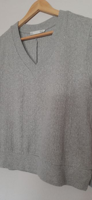Chaleco tricot gris de Sfera